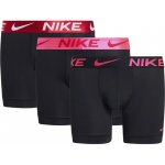 Nike Dri-Fit Essential Micro Boxer 3P black/pink/red – Zboží Dáma