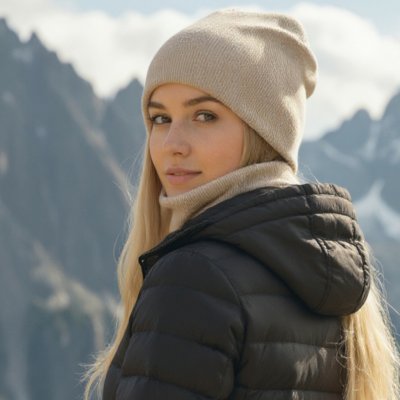 Ebbie bavlněný nákrčník Latte žebrovaný – Zboží Dáma