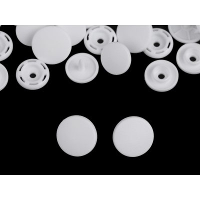 Plastové patentky / stiskací knoflíky vel. 22" Varianta: 1 bílá, Balení: 50 sada – Zboží Mobilmania