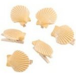 Chaks Chaks Dekoračné drevené štipce - Mušle 6 ks – Sleviste.cz