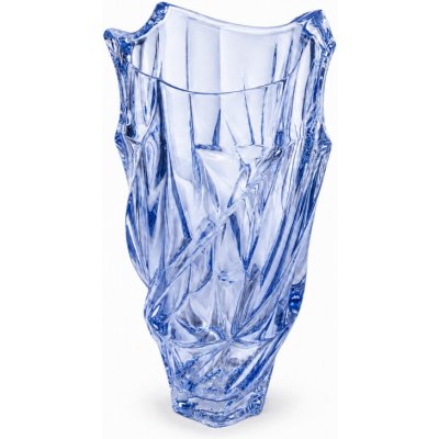 BOHEMIA TREASURY KŘIŠŤÁLOVÁ VÁZA BOHEMIA FLAMENCO BLUE TOUCH 300 MM – Hledejceny.cz
