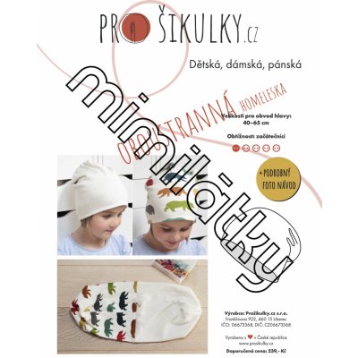 Oboustranná čepice homeleska | dětská, dámská, pánská - Česky – Zboží Dáma