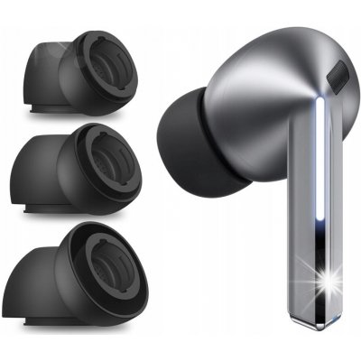 TECH-PROTECT náhradní špunty do uší 3-PACK PRO GALAXY BUDS 3 PRO ŠEDÉ – Zboží Živě