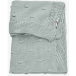 Meyco Deka do kočárku kolébky samet Knots Stone Green – Sleviste.cz