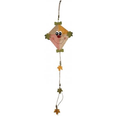 Závěs dřevo 230x250mm drak, přírodní, barevná – Sleviste.cz