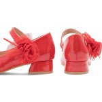 Nelli Blu baleríny CM220624-2 červená – Zboží Dáma