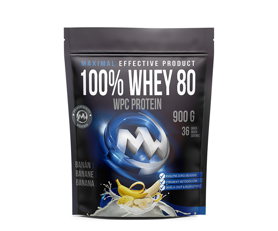 MaxxWin 100% WHEY 80 PROTEIN 900 g