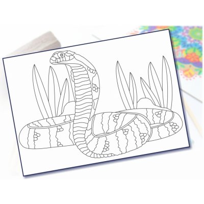 Radost v písku Šablona na pískování kobra A5 148 x 210 mm – Sleviste.cz