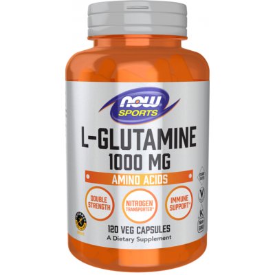 Now Foods L Glutamin Double Strength 1000 mg 120 kapslí – Hledejceny.cz