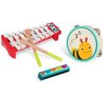 B TOYS DŘEVO Baby dětské hudební nástroje set 3ks – Zboží Mobilmania