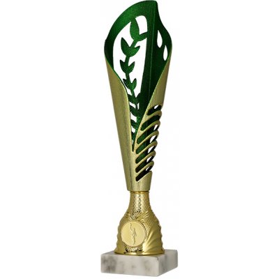 Plastová trofej Zlato-zelený 33,5 cm – Sleviste.cz