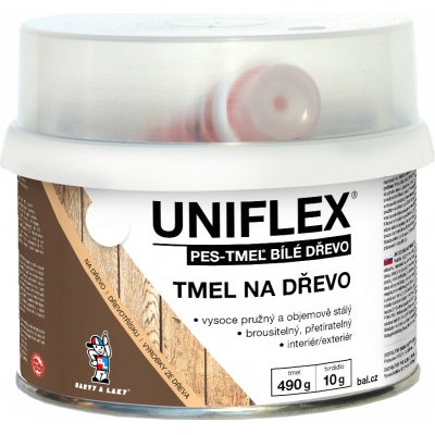 BARVY A LAKY HOSTIVAŘ Uniflex PES-TMEL dřevo, 500g bílý