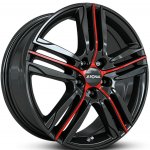 Ronal R57 7x17 4x100 ET45 black red – Sleviste.cz