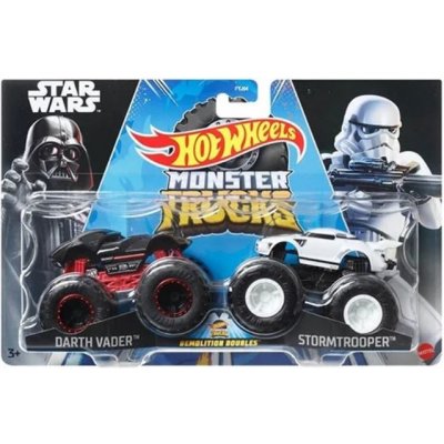 Hot Wheels Monster Trucks Demolition Doubles Star Wars Darth Vader Vs Stromtrooper