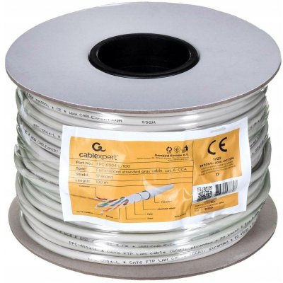 Gembird FPC-6004-L/100 LAN, CAT6, FTP, CCA vodiče, 100m, šedý – Sleviste.cz