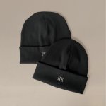 Párové čepice s monogramy Krémová Černá – Hledejceny.cz