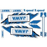 Sada nálepek BABETTA - JAWA modrá – Sleviste.cz