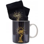 CurePink Dárkový set FIFA Gold Logo hrnek ponožky EU 41 46 300 ml – Zboží Dáma