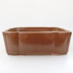 E-bonsai keramická bonsai miska 20,5 x 17 x 7 cm hnědá – Zboží Dáma