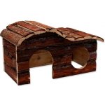 Small Animal Domek kaskada dřevěný s kůrou 31 x 19 x 19 cm – Zboží Mobilmania