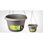 Nohel Garden Žardinka samozavlažovací SIESTA závěsná antracit 25x16 cm – Hledejceny.cz