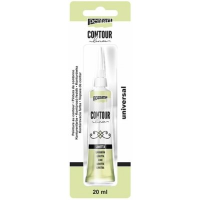 Pentart Konturovací liner perleťový 20 ml LIMETKA – Zboží Dáma