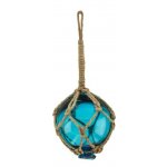 SEA Club Rybářská skleněná koule v síťce modrá Ø: 7,5cm 5815 – Sleviste.cz