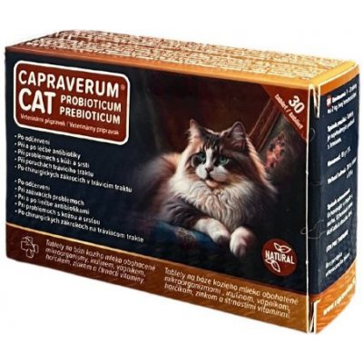 CAPRAVERUM CAT probioticum prebioticum 30 tbl – Zboží Mobilmania