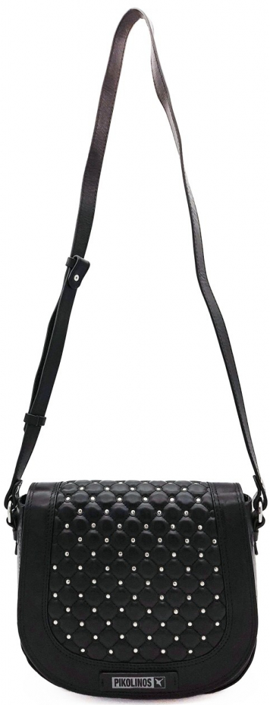 Pikolinos dámská kožená crossbody kabelka WHA-1010 černá black