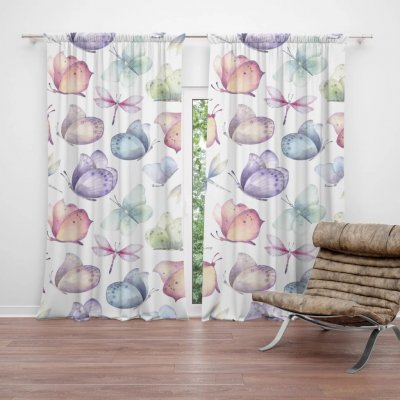 Sablio Závěs Slet motýlů: 2ks 140x250cm – Hledejceny.cz