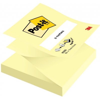 Bloček samolepicí Z 3M Post-it, 76x76 mm, žlutý, 100 lístků – Hledejceny.cz