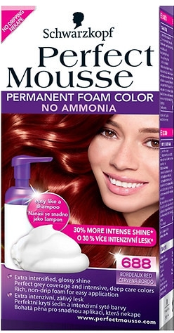 Perfect Mousse Permanent Color 688 červená bordó barva na vlasy od 178 Kč -  Heureka.cz