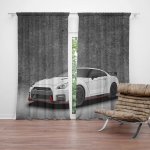 Sablio Závěs Nissan GTR 35 Šedý: 2ks 140x250cm – Hledejceny.cz