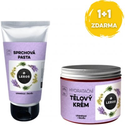 Leros Tělový krém a sprchová pasta Levandule & šalvěj – Zboží Dáma