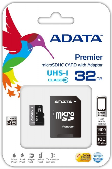 ADATA microSDHC UHS-I AUSD 32 GBH32GUICL10-RA1