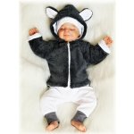 Kojenecká teplá souprava Luna šedá – Zboží Mobilmania