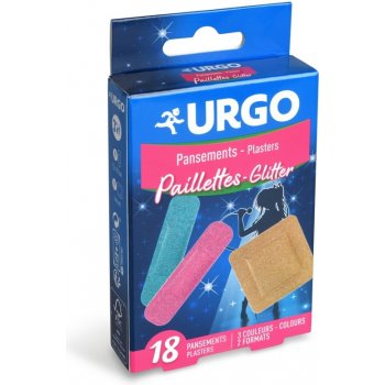 URGO GLITTER třpytivé dětské náplasti 18 ks