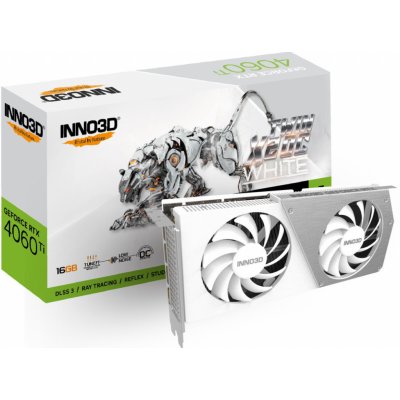 Inno3D GeForce RTX 4060 Ti 16 GB GDDR6 N406T2-16D6X-178055W – Hledejceny.cz