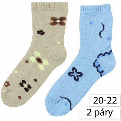 Happy Feet 9090 Dětské dívčí sportovní ponožky vícebarevné 2 páry