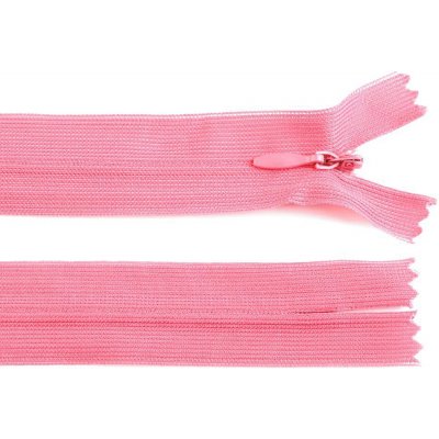 Spirálový zip skrytý šířka 3 mm délka 60 cm dederon Barva: 137 ružová str. – Hledejceny.cz
