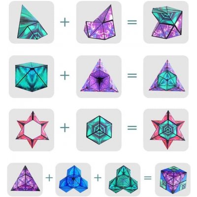 Magická kostka 4 barvy Zelená – Hledejceny.cz