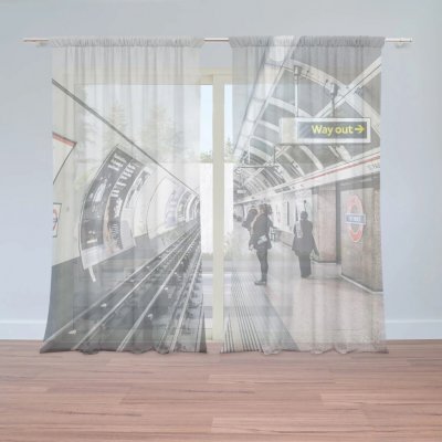 Sablio Záclony Stanice metra: 2ks 150x250cm – Hledejceny.cz