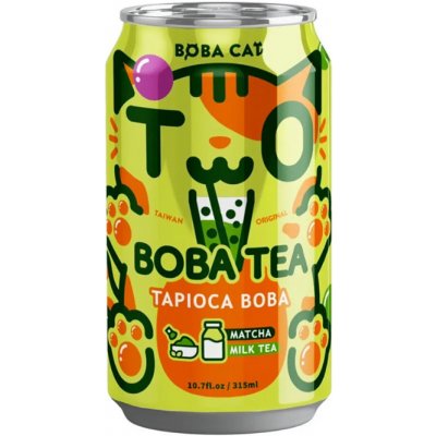 Boba Cat Milk Matcha Tapioca Bubble Tea 315 ml – Zboží Dáma