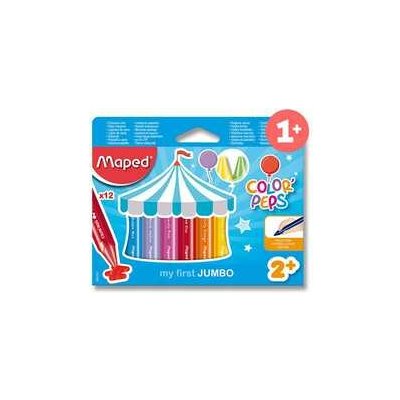 Maped Voskovky Wax JUMBO trojhranné 12 barev – Hledejceny.cz