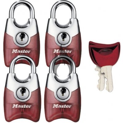 Master Lock 4630EURQAST červený 4 ks – Zbozi.Blesk.cz