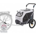 Trixie Vozík za kolo s funkcí rychlého skládání šedý 63 x 95 x 90 /132 cm – Zboží Mobilmania