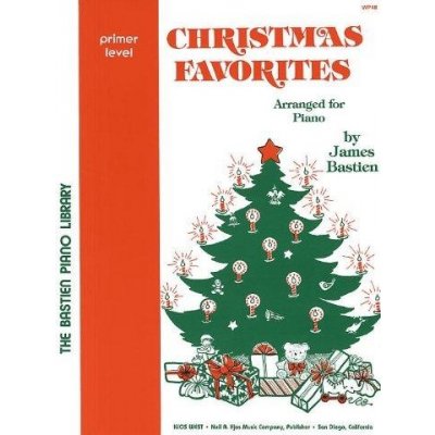 Bastien Piano Library: Christmas Favourites Primer (noty na klavír, zpěv, akordy na kytaru) – Zbozi.Blesk.cz