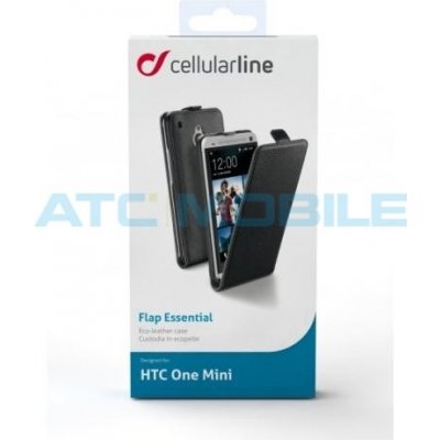 Pouzdro CellularLine Flap Essential - otevírací HTC One Mini černé – Hledejceny.cz