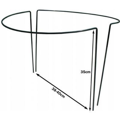 Podpěra rostlin / keřů - půlkruh 35x39 cm / CH7051