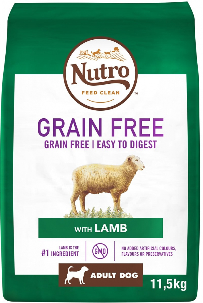 Nutro Grain Free Adult M Lamb 11,5 kg